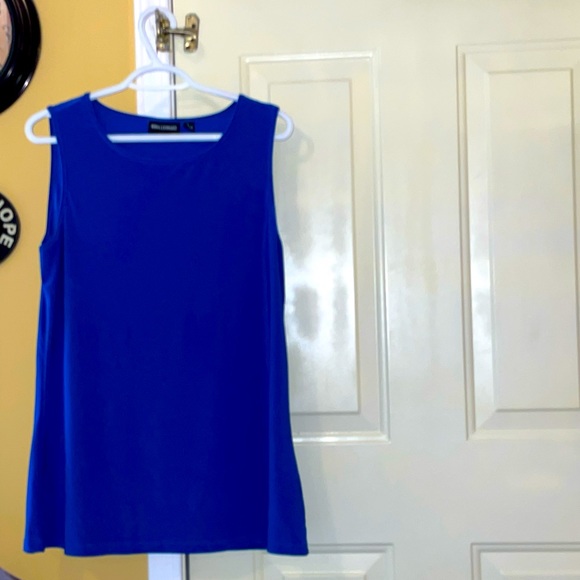 Beautiful Nina Leonard Sea Blue Sleeveless Tank top! - Picture 3 of 4